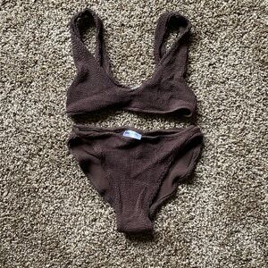 YOUSWIM EVA TWO PIECE BIKINI SWIM SUIT STANDARD WAIST ESPRESSO